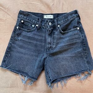 madewell black shorts
